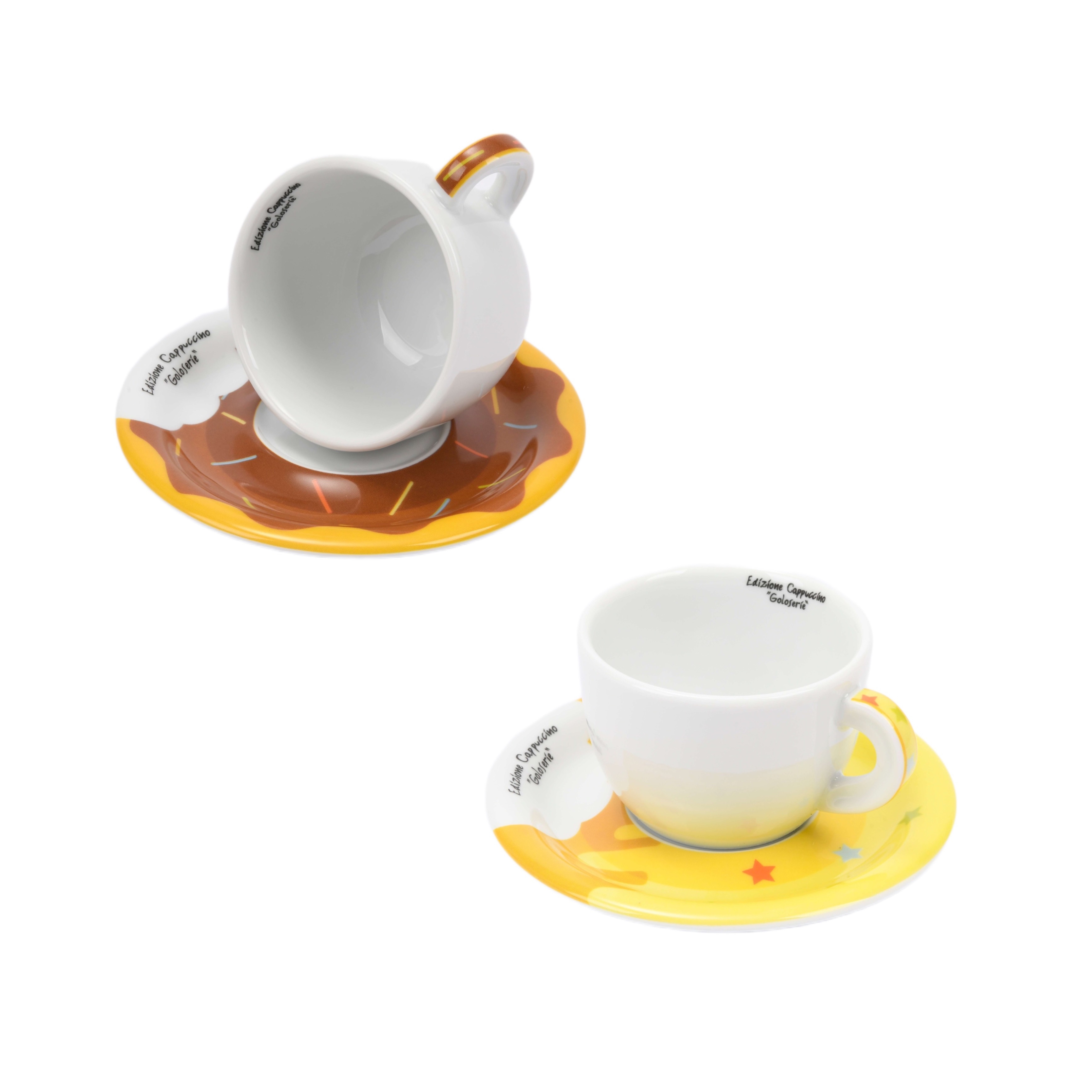 ANCAP Edex Goloserie İki Kişilik Cappuccino Fincan ve Tabak Takımı - 190 ml - 4 Parça